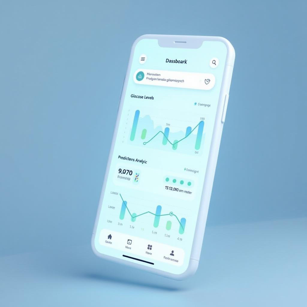 Interfejs zaawansowanego trackera glikemii z analizyką AI